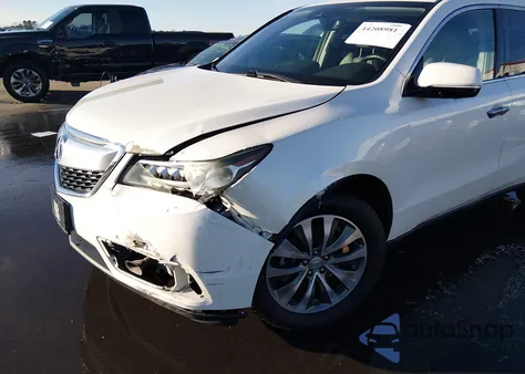 2016 Acura Mdx Technology Acurawatch Plus Packages/Technology Package from USA, damaged, VIN 5FRYD4H46GB009785